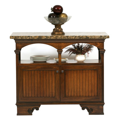 South Perth Kitchen Island with Granite Top by August Grove