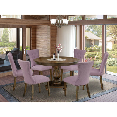 Acacia Solid Wood Dining Set by Red Barrel Studio