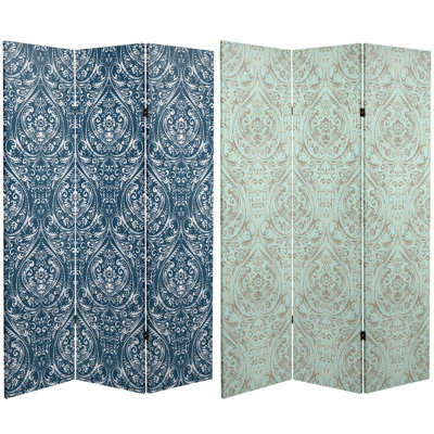 Wilhite 47.25" W x 72" H 3- Panel Folding Room Divider