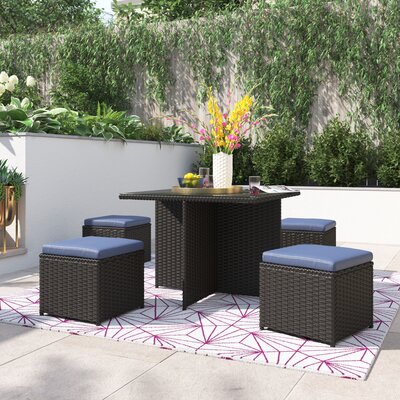 9 Piece Rattan Complete Patio Set by Red Barrel Studio