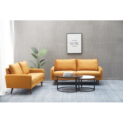 Stickles 2 Piece Velvet Living Room Set