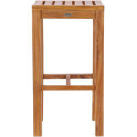 Ingrid Teak Patio Bar Stool by Bay Isle Home