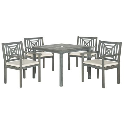 Radnor Square 4 - Person 35.43" Long Dining Set with Cushions by Red Barrel Studio