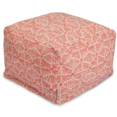 Christman 27" Wide Square Geometric Pouf Ottoman by Ebern Designs