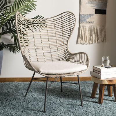 Sawbridgeworth 31.7" W Linen Wingback Chair
