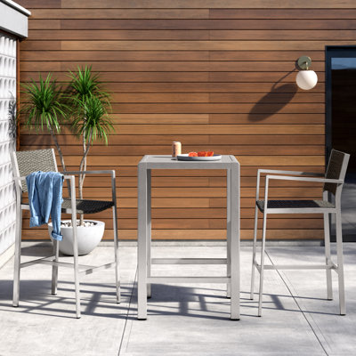 Caggiano 3 Piece Bar Height Dining Set