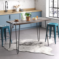 Cartan Acacia Solid Wood Counter Height Dining Table by Wade Logan