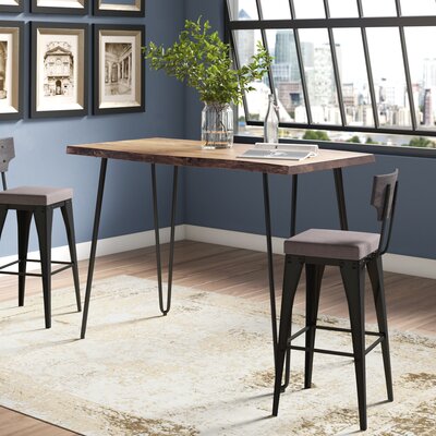Cartan Acacia Solid Wood Counter Height Dining Table by Wade Logan