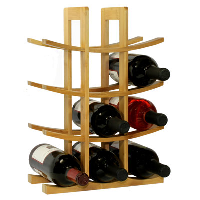Arthurene 12 Bottle Solid Wood Tabletop Wine Bottle Rack by Winston Porter