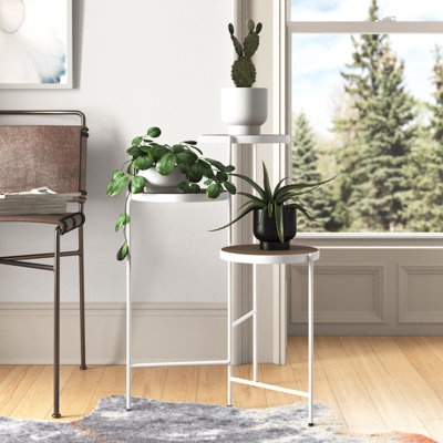 Logan Square Round Multi-Tiered Solid Wood Plant Stand by Mercury Row