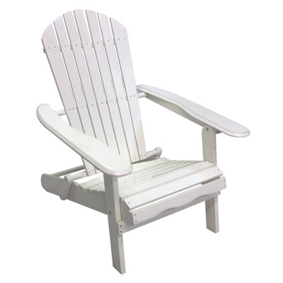 Albright Wood Folding Adirondack Chair by Millwood Pines