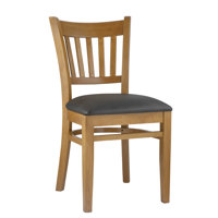 Litteral Solid Wood Slat Back Side Chair by Winston Porter