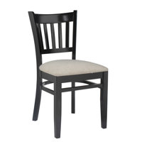 Litteral Solid Wood Slat Back Side Chair by Winston Porter
