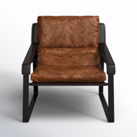 Hadler 31" Genuine Top Grain Leather Lounge Chair by AllModern