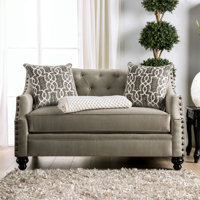 Onamia 65" Chenille Recessed Arm Loveseat by Canora Grey