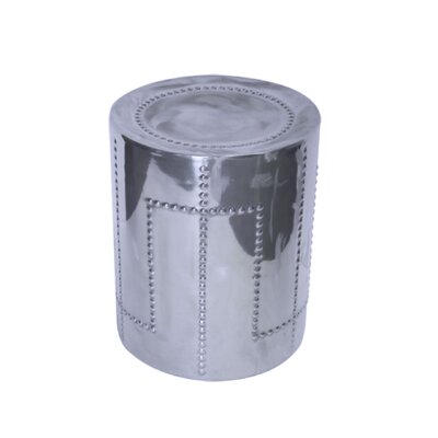 Mabry Chrome Aluminum Accent Stool