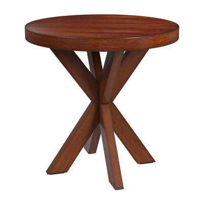 Esthermae Cross Legs End Table by Loon Peak