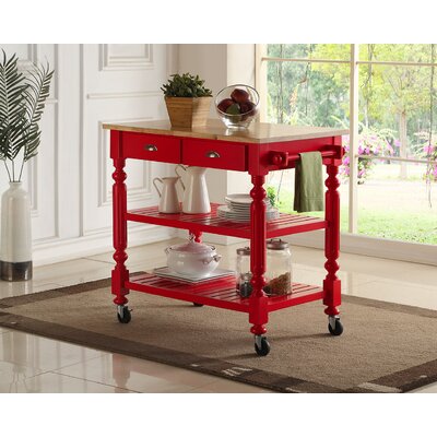 Fenech Kitchen Cart by Charlton Home
