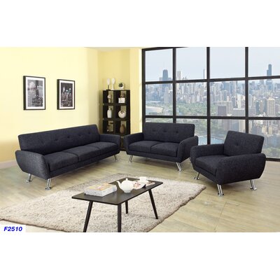 Lindy 3 Piece Living Room Set by Ebern Designs