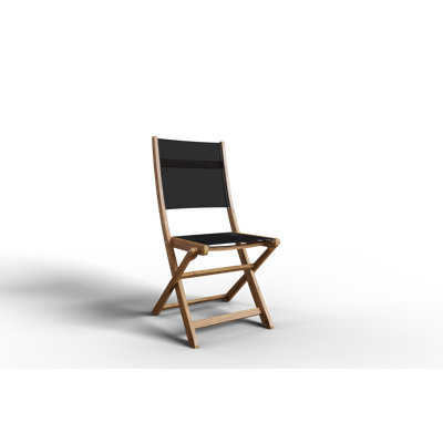 Amirrah Stella Teak Outdoor Dining Folding Chair by Winston Porter