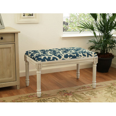 Toms Upholstered & Wood Bench by Highland Dunes