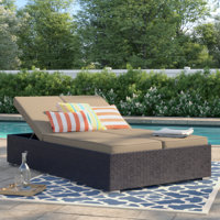 Convene All Weather Wicker Double Chaise Lounge by Modway