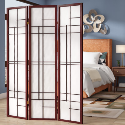 Sikeston 3 Panel Room Divider by Ebern Designs