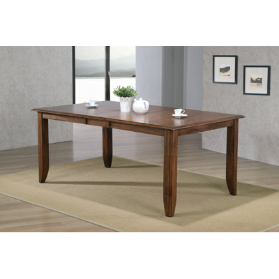 Huerfano Valley Extendable Solid Oak Dining Table by Loon Peak