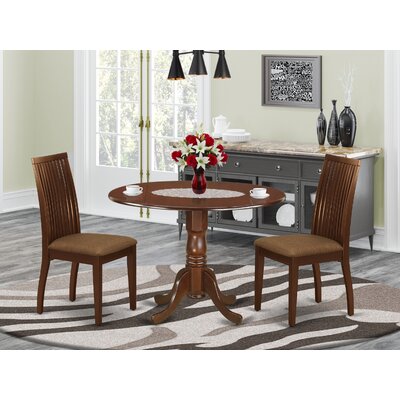 Heins Drop Leaf Solid Wood Rubberwood Dining Set by Alcott Hill