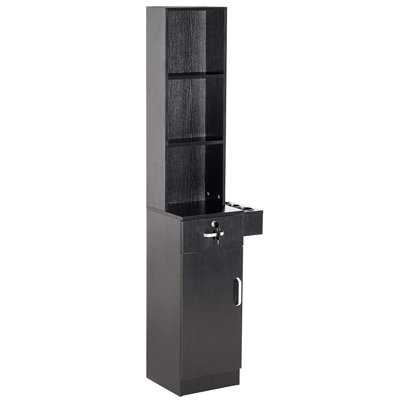 Wall Mount Barber Station Hair Styling Drawer Storage Beauty Salon Spa Equipment by MCombo