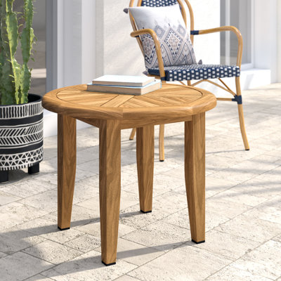 Akiva Solid Wood Side Table by Birch Lane