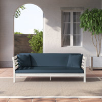 Bodine 72.875" Wide Outdoor Patio Daybed with Cushions by Latitude Run