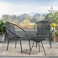 Polyethylene (PE) Wicker 2 - Person Seating Group by Wrought Studio