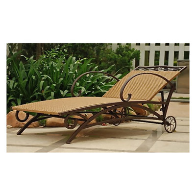 Arvi Outdoor Reclining Chaise Lounge by Lark Manor