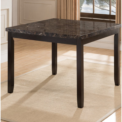 Wilber Marble Counter Height Dining Table by Alcott Hill