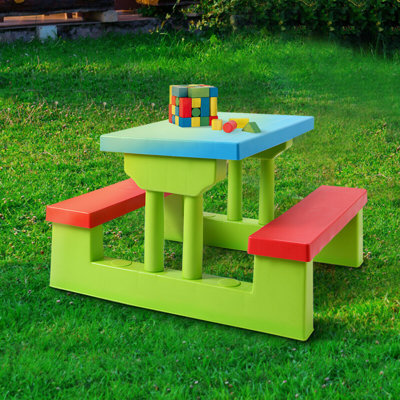 Radtke Kids Outdoor Table and Chair Set by Zoomie Kids