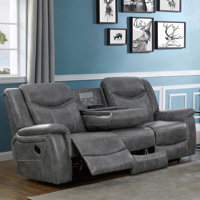 Artrice 87.5" Pillow Top Arm Reclining Sofa by Lark Manor