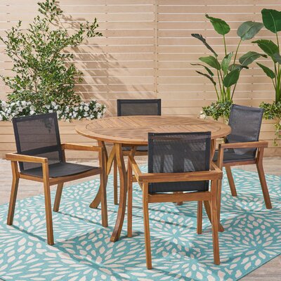 Mumford Outdoor 5 Piece Dining Set