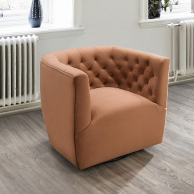 Brandon Contemporary Modern Swivel Living Room Accent Chair