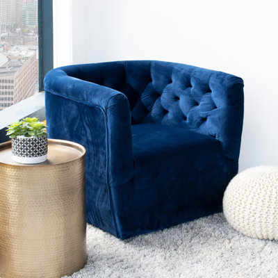 Brandon Contemporary Modern Swivel Living Room Accent Chair by Etta Avenue