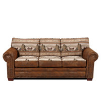 Charlie 90" Cotton Round Arm Sofa by Millwood Pines