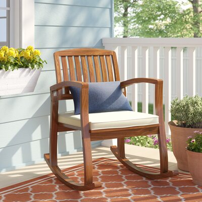 Broadfoot Rocking Chair with Cushion by Red Barrel Studio