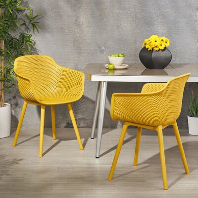 Artha Outdoor Patio Dining Chair by Wade Logan