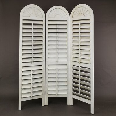 Jarboe 54" W x 72" H 3 - Panel Folding Room Divider by Rosecliff Heights