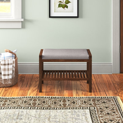 Knarr Upholstered Shoe Storage Bench by Andover Mills