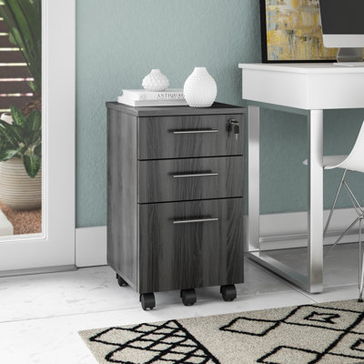 Medina Series 3-Drawer Mobile Vertical Filing Cabinet