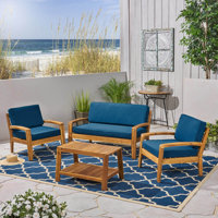 Sondra 4 Piece Sofa Seating Group with Cushions