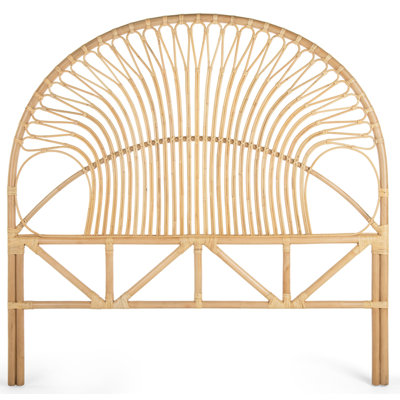 Deloris Wicker/Rattan Open-Frame Headboard by Bayou Breeze
