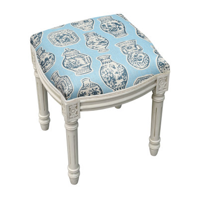 Lajoie Solid Wood Vanity Stool by World Menagerie
