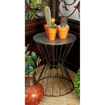 Lyndhur Metal Accent Stool by Williston Forge